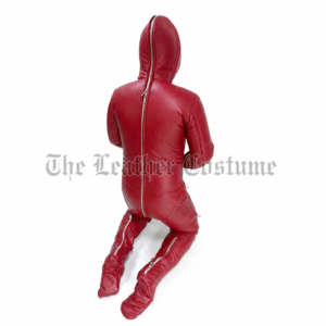 Padded Leather Catsuit Body Suit Full Body Restraint Suit Custom Made Genuine Leather