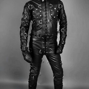 cowhide leather bondage suit handmade bdsm fetish catsuit jumpsuit custom made (custom made to measure)