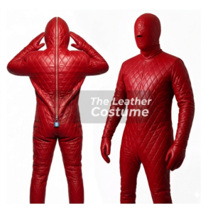 quilted leather bondage suit full body restraint catsuit fetish bdsm gear custom