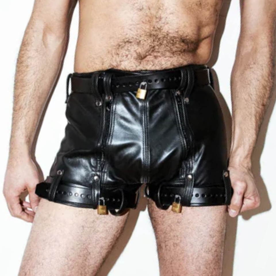 leather bondage shorts locking chastity briefs heavy duty custom made to order (custom made to measure) experience premium craftsmanship with our leather bondage shorts locking chastity briefs heavy duty, designed for those who appreciate bold leather design, secure structure, and high quality handmade construction. crafted from genuine leather, this piece combines durability, precision fitting, and a strong architectural silhouette. premium genuine leather construction made from carefully selected genuine leather, these bondage shorts offer a firm yet comfortable structure with long lasting durability. the leather is designed to maintain its shape while gradually adapting to the body for improved fit and comfort over time. locking chastity briefs design this heavy duty design features a structured chastity inspired brief system with locking capability, offering a secure and controlled fit. the minimalist yet strong construction ensures a sleek appearance with reinforced support throughout. custom made to your measurements each piece is individually handcrafted according to your exact measurements. our skilled artisans ensure precision tailoring for a perfect fit that enhances both comfort and structural integrity. exceptional craftsmanship & hardware reinforced stitching, premium locking mechanisms, and durable metal hardware ensure long lasting strength and reliability. every detail is carefully built and quality checked to maintain high manufacturing standards. key features premium genuine leather construction locking chastity brief design heavy duty bondage shorts style custom made to measure secure locking hardware system reinforced stitching throughout durable metal components handmade by expert leather craftsmen specifications material: genuine leather fit: custom made to measure closure: locking system hardware production: handmade to order color: available upon request production & global delivery timeline we pride ourselves on exceptionally fast, precise bespoke tailoring without ever compromising on quality. once you reply to our team with your exact measurements, our artisans require just 3 to 4 days to cut, stitch, and complete a rigorous quality inspection of your garment. as soon as your custom piece is finished, it is discreetly packaged and handed over to our international couriers. you can expect your completed order to arrive securely at your door within 15 days of dispatch. all orders are tracked every step of the way to ensure complete privacy and peace of mind. why choose the leather costume? the leather costume specializes in premium handmade leather apparel, combining expert craftsmanship, high quality materials, and precise tailoring. every piece is made to order, ensuring a unique fit, exceptional durability, and a luxurious finish. order your leather bondage shorts locking chastity briefs heavy duty custom made to order today and experience true custom made leather artistry. leather bondage shorts locking chastity briefs heavy duty custom made to order (custom made to measure) experience premium craftsmanship with our leather bondage shorts locking chastity briefs heavy duty, designed for those who appreciate bold leather design, secure structure, and high quality handmade construction. crafted from genuine leather, this piece combines durability, precision fitting, and a strong architectural silhouette. premium genuine leather construction made from carefully selected genuine leather, these bondage shorts offer a firm yet comfortable structure with long lasting durability. the leather is designed to maintain its shape while gradually adapting to the body for improved fit and comfort over time. locking chastity briefs design this heavy duty design features a structured chastity inspired brief system with locking capability, offering a secure and controlled fit. the minimalist yet strong construction ensures a sleek appearance with reinforced support throughout. custom made to your measurements each piece is individually handcrafted according to your exact measurements. our skilled artisans ensure precision tailoring for a perfect fit that enhances both comfort and structural integrity. exceptional craftsmanship & hardware reinforced stitching, premium locking mechanisms, and durable metal hardware ensure long lasting strength and reliability. every detail is carefully built and quality checked to maintain high manufacturing standards. key features premium genuine leather construction locking chastity brief design heavy duty bondage shorts style custom made to measure secure locking hardware system reinforced stitching throughout durable metal components handmade by expert leather craftsmen specifications material: genuine leather fit: custom made to measure closure: locking system hardware production: handmade to order color: available upon request production & global delivery timeline we pride ourselves on exceptionally fast, precise bespoke tailoring without ever compromising on quality. once you reply to our team with your exact measurements, our artisans require just 3 to 4 days to cut, stitch, and complete a rigorous quality inspection of your garment. as soon as your custom piece is finished, it is discreetly packaged and handed over to our international couriers. you can expect your completed order to arrive securely at your door within 15 days of dispatch. all orders are tracked every step of the way to ensure complete privacy and peace of mind. why choose the leather costume? the leather costume specializes in premium handmade leather apparel, combining expert craftsmanship, high quality materials, and precise tailoring. every piece is made to order, ensuring a unique fit, exceptional durability, and a luxurious finish. order your leather bondage shorts locking chastity briefs heavy duty custom made to order today and experience true custom made leather artistry.
