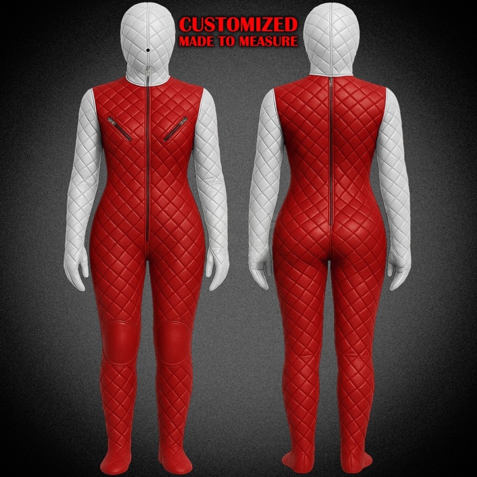 quilted leather catsuit playsuit full body restraint bondage suit fetish bdsm (custom made to measure) quilted leather catsuit playsuit full body restraint bondage suit fetish bdsm (custom made to measure)