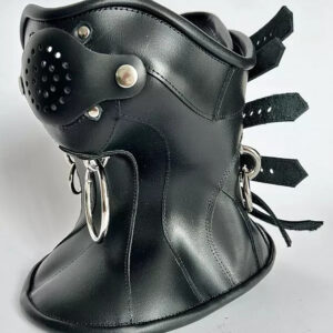steampunk leather posture collar neck corset bondage choker fetish restraint new (custom made to measure)