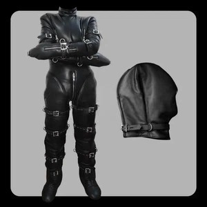 padded bondage catsuit full body restraint suit cow leather custom discounted (custom made to measure)