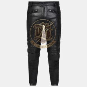 Men's Leather Pant Slim Fit Leather Trouser Sheep Leather Biker Pant (Custom Made to Measure)