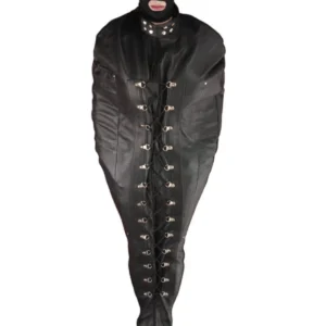 Custom Bondage Leather Sleep Sack – Handmade Heavy Leather Enclosure (Custom Made to Measure)